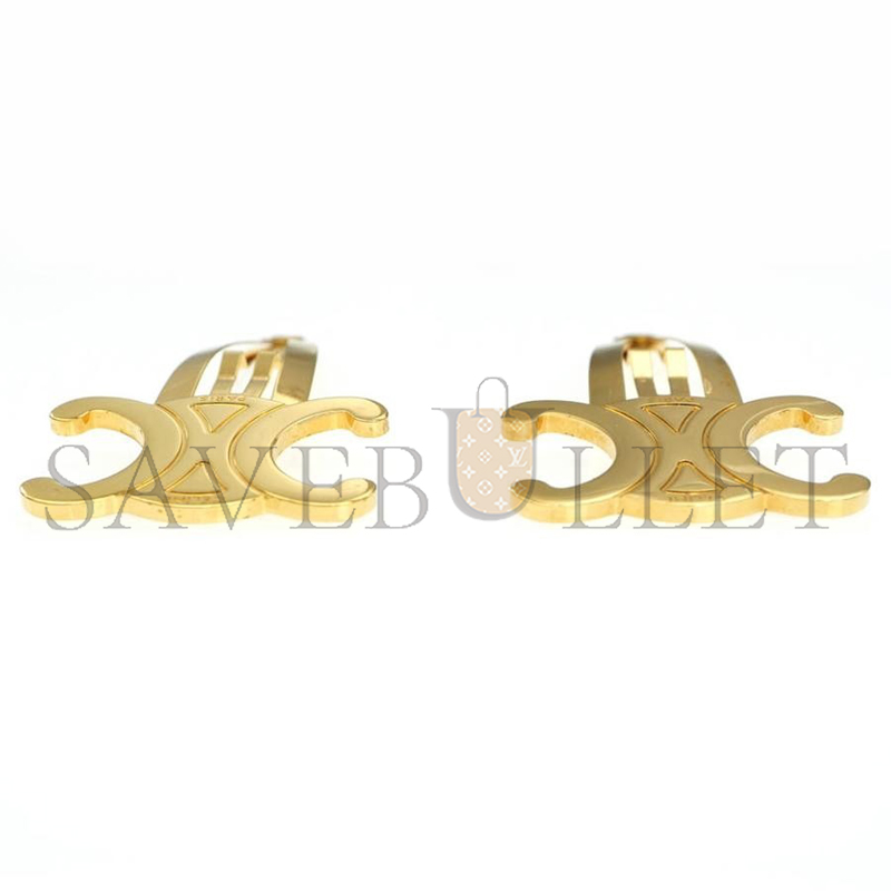 CELINE SNAP HAIR CLIPS SET OF GOLD HAIR ACCESSORIES 46Z656BSL35OR
